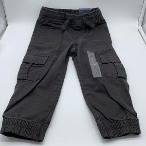 Gap Denim Toddler Boy Flint Grey Cargo Pull-On Pants Size 3 Years